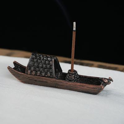 Držák na vonné tyčinky Starožitný elegantní styl Čínský styl Kadidlo Vybavení Černá markýza Party Boat Kadidlo Dárky Popel pro domácí dekorace