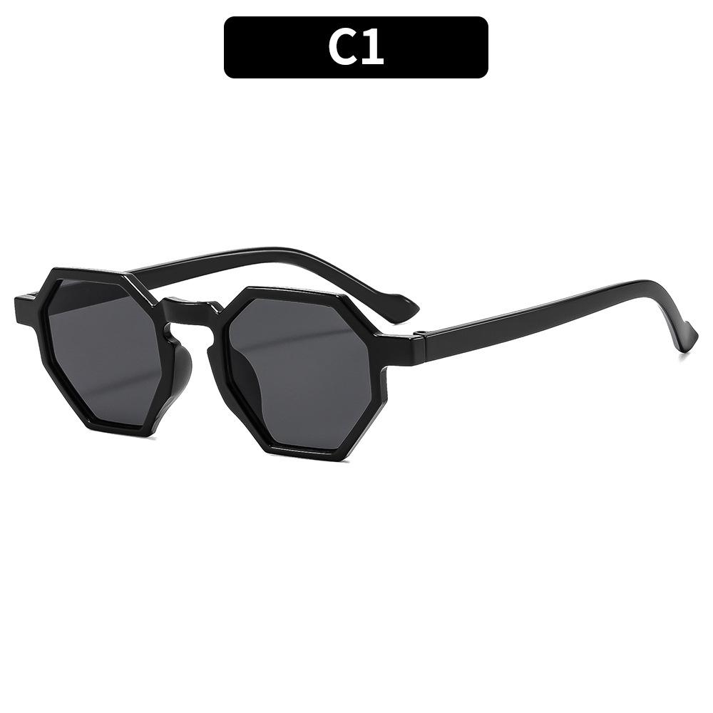 Women s sunglasses men s retro polygonal sunglasses