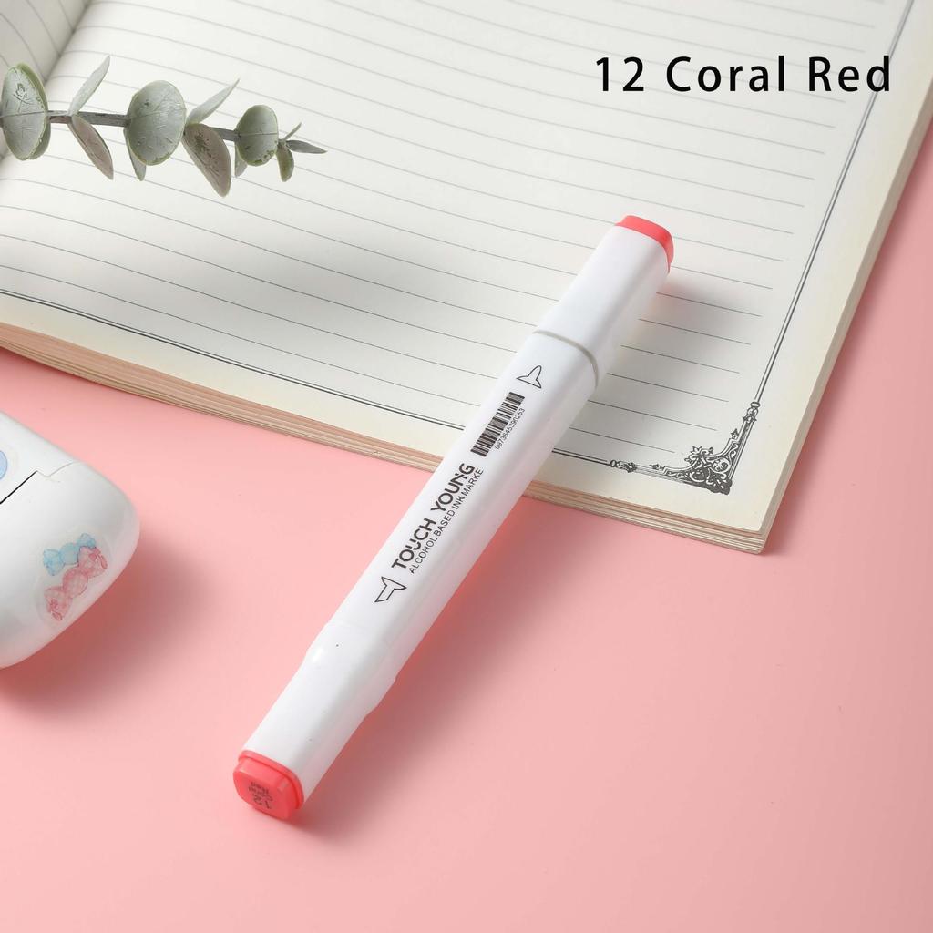 6th Gen Double Tip White Square Barrel Oil-Based Marker for Drawing & Hand-Painting