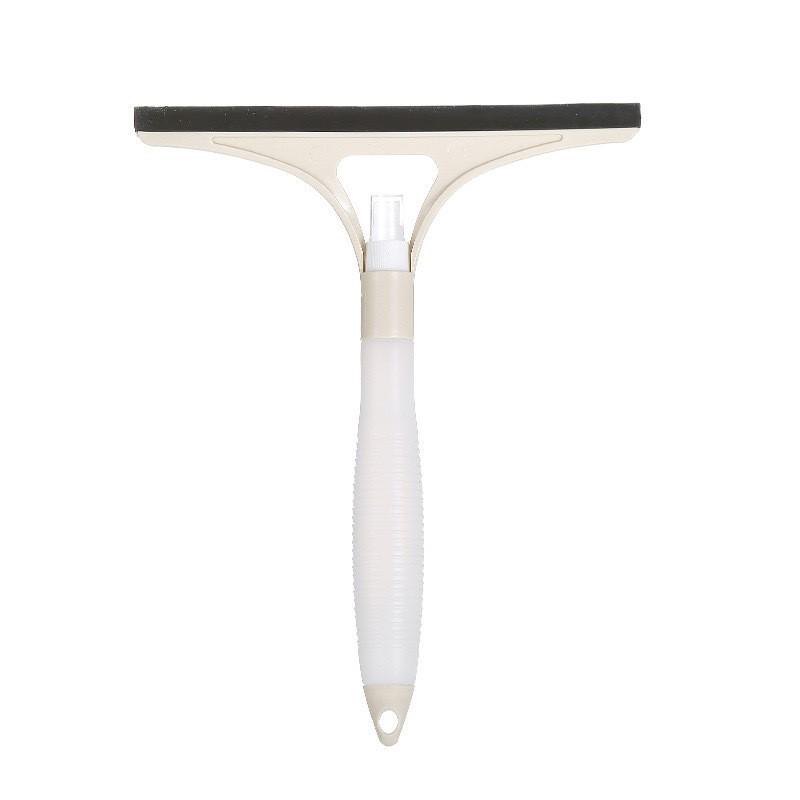 Three-in-One Glass & Mirror Cleaning Tool: Double-Sided Squeegee and Brush