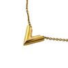 Louis Vuitton Perle Necklace Gold Plated Gold Women M61083 Used