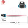 12102747 New Windshield Washer Pump Low Coolant Sensor Two Lead Wiring Pigtail Connector For Chevrolet GM Vehicles Buick Pontiac