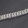 Trendy Men's 11MM Titanium Steel Cuban Chain Bracelet with Square Buckle