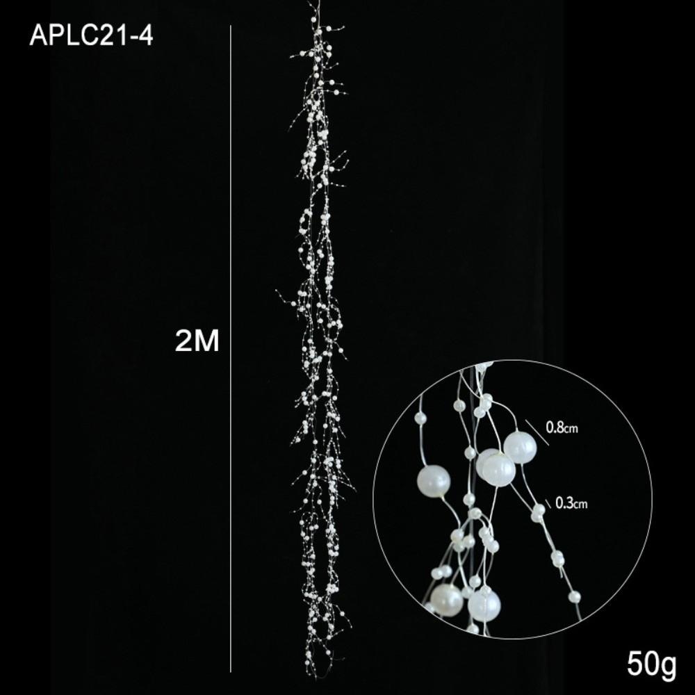

Кристальная гирлянда из бусин на елку, акриловые свадебные принадлежности, гирлянда на елку, домашний декор A-White