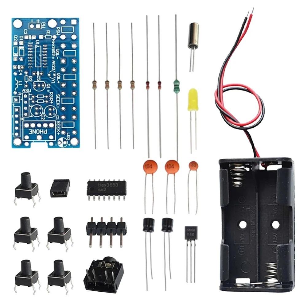 

76~108MHZ FM Radio Receiver Module Easy to Solder FM Electronic Kits DIY Projects Not Welded