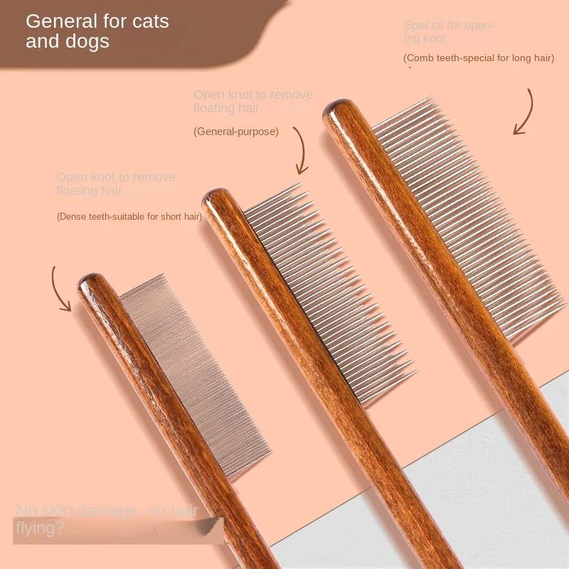 Cats Brush Things for Cats Removes Hair Pet Grooming Fine Tooth Comb Accessories Flea Artifact Products Pets Home Garden Scraper