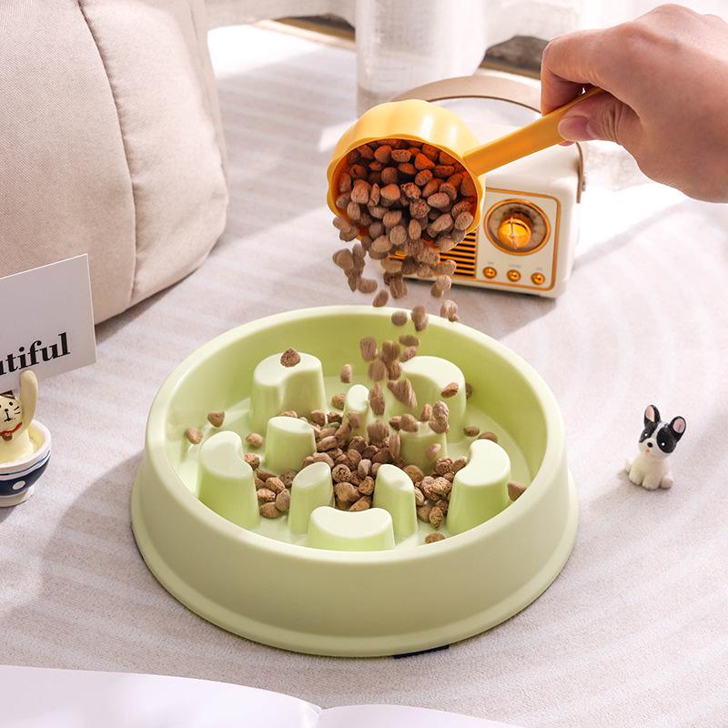 Petal-Shaped Slow Feeder Bowl for Small/Medium Dogs - Anti-Choking, Anti-Gulping, Non-Slip, Anti-Tip Pet Bowl.