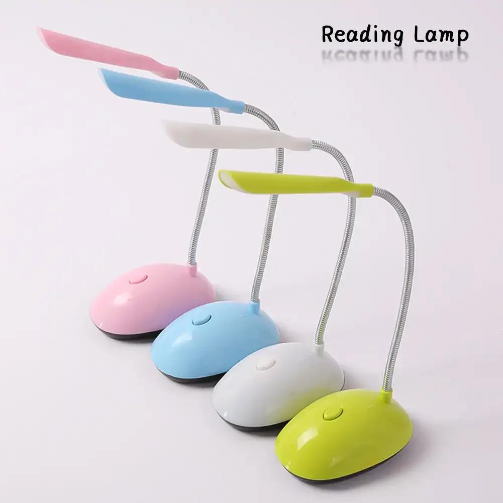 

LED Reading Night Lamp Flexible Table Light Foldable Switch Desk Working Study Light For Kids Student Office Battery Operated синій