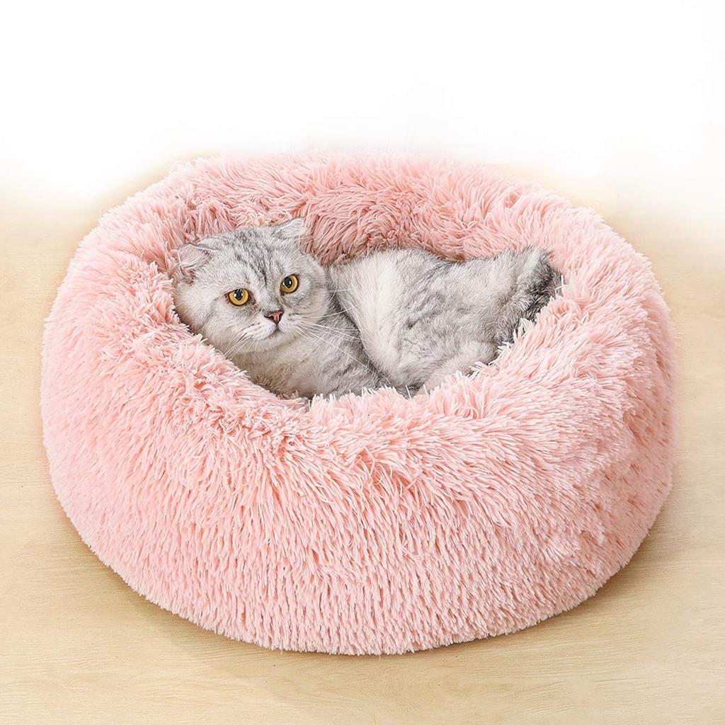 Dociote Round Pet Bed for Cats and Winter Bed with Removable Warm and Fluffy and Pet Supplies for and Small Pet Pet Large Dogs, Cover, Year-Round,