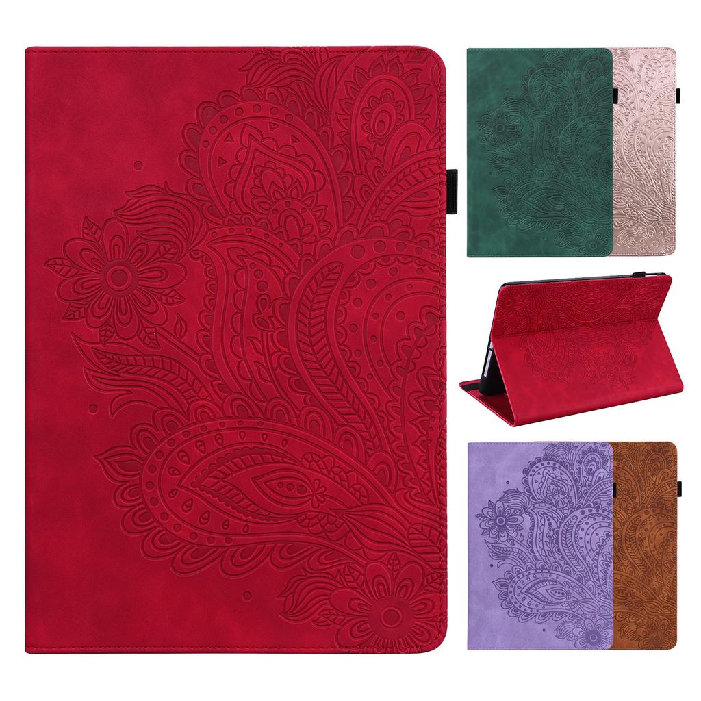 Suitable for Lenovo M10 Plus3 Generation Tablet Leather Case Realme Peacock Flower Matte Leather Case Xiaomi Pad6