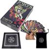 JoJo's Bizarre Adventure Tarot Card Set of 84, Featuring Jotaro Kujo and Yoshikage Kira, Includes a Tarot Cloth and Velvet Pouch. Perfect for Beginner