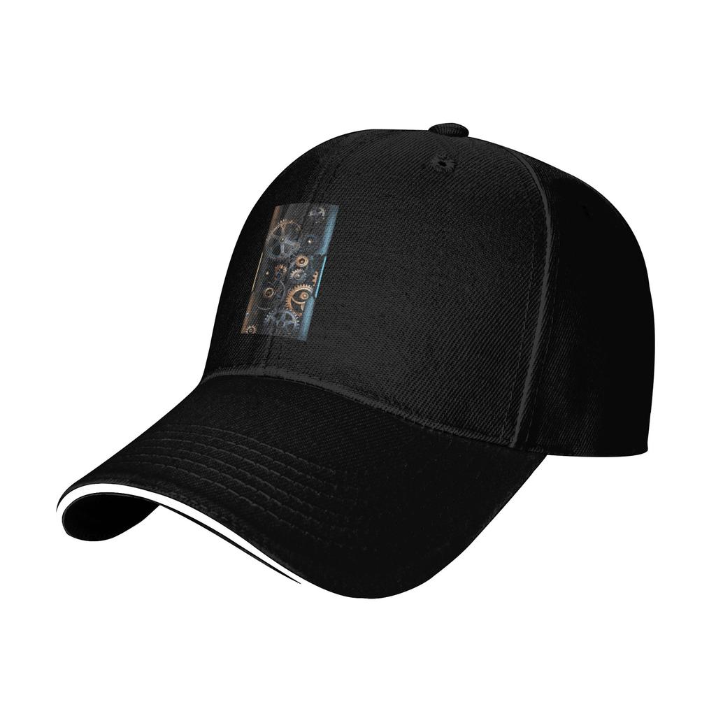 Mechanical Machine Gears Steampunk Style Cap Baseball Caps Adjustable Hat Hip Hop Summer Unisex Baseball Hats Customizable