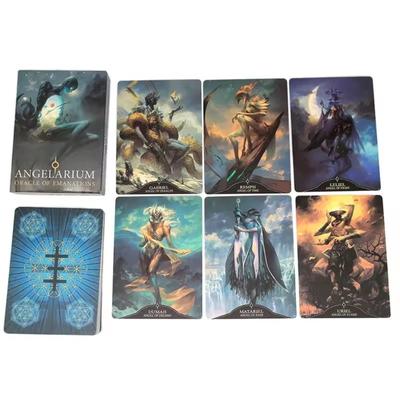 Angelarium Oracle of Emanations Pełna angielska talia 33 kart Tarot gra planszowa