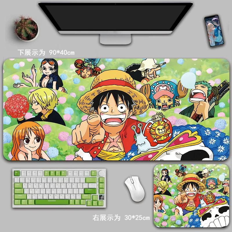 Cartoon Anime ONE PIECE Mouse Pad Oversized One Piece Roronoa Zoro Monkey D. Luffy Animation Game Office Computer Desk Mat Two-dimensional Peripheral