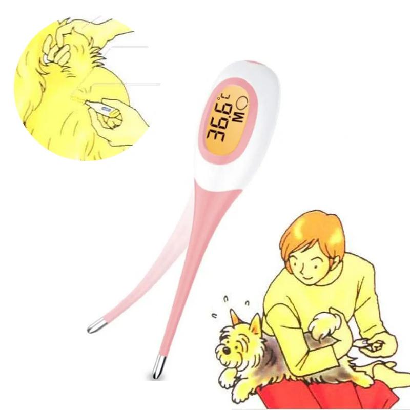 Termometru electronic profesional cu LED pentru animale de companie, câini, pisici, termometru sigur umed/uscat, termometru veterinar, echipamente medicale pentru animale de companie, instrumente