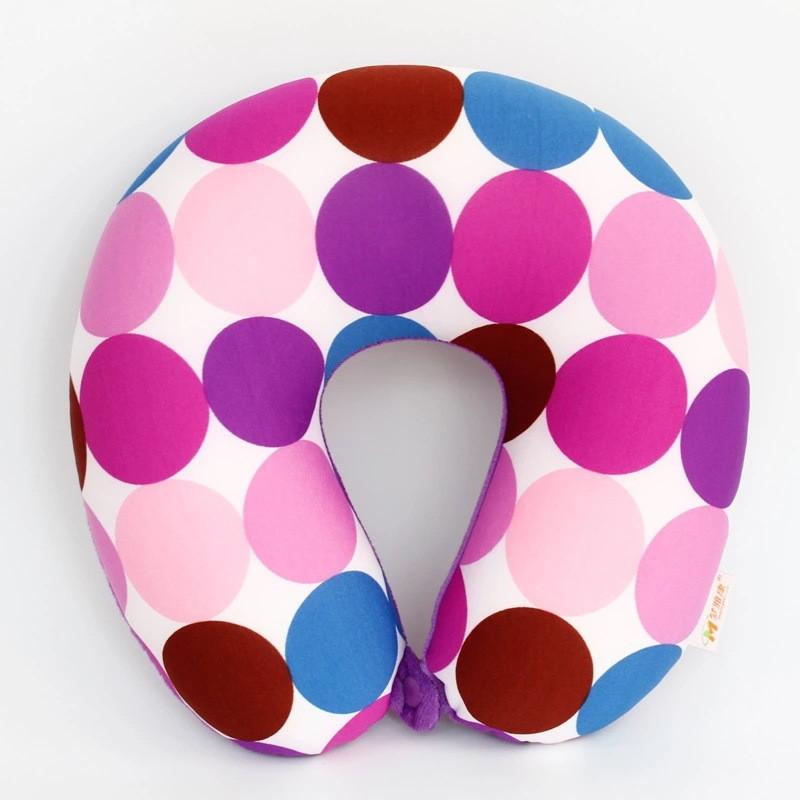 U Shape Travel Pillow With Printed Design For Adults Comfort And Support