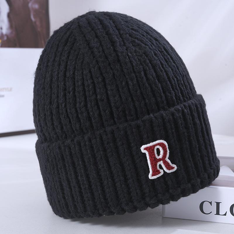 Women's Winter Warm Knitted Hat Korean Style Versatile Big Head Circumference Face Small Wool Hat Windproof Ear Head Hat
