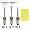 Portable E10 Interface USB Soldering Iron Tip B C K Type 8W Welding Tips Power Tool Replacements Soldering Iron Head