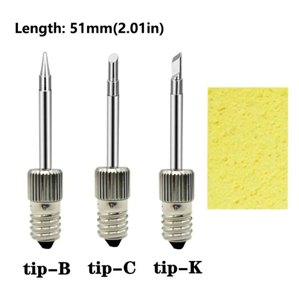 Portable E10 Interface USB Soldering Iron Tip B C K Type 8W Welding Tips Power Tool Replacements Soldering Iron Head