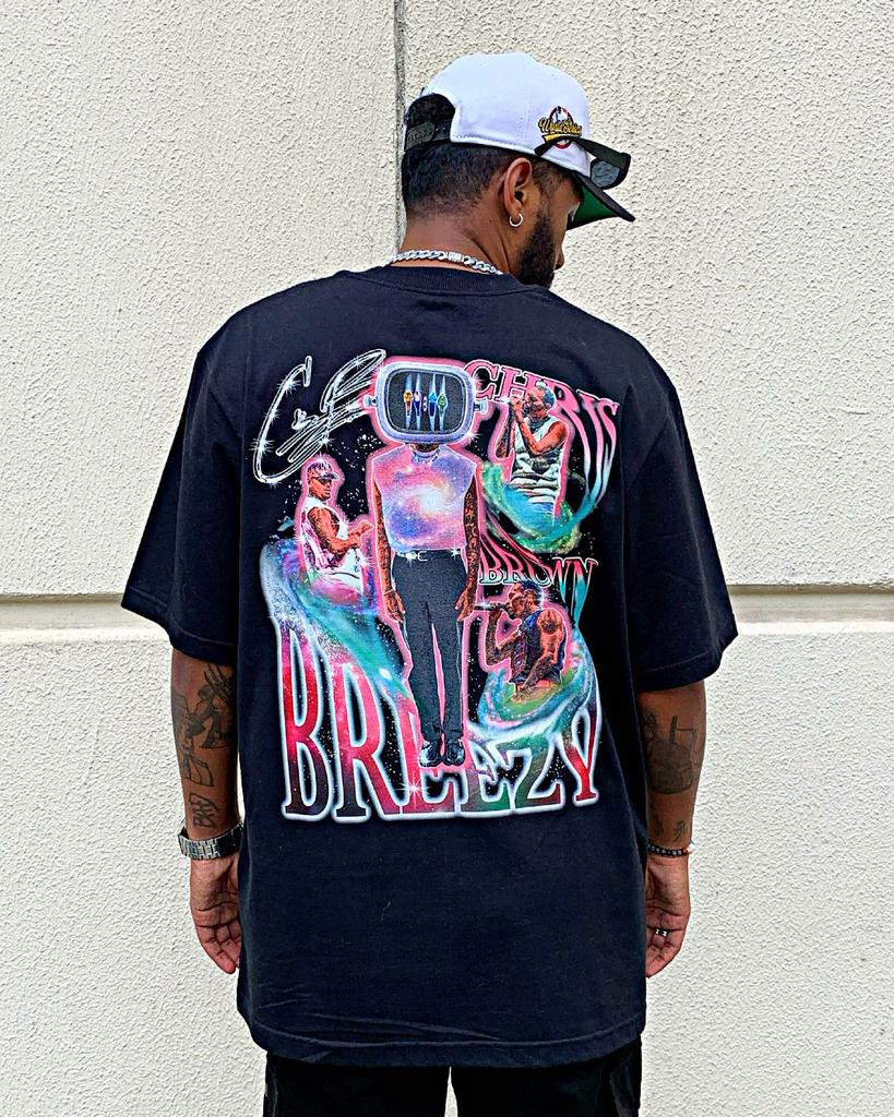 Summer Men's Trendy Rapper Graphics Print T-shirt Casual Cotton Oversized Y2k Short Sleeves American Hip Hop Men's Clothing Tees