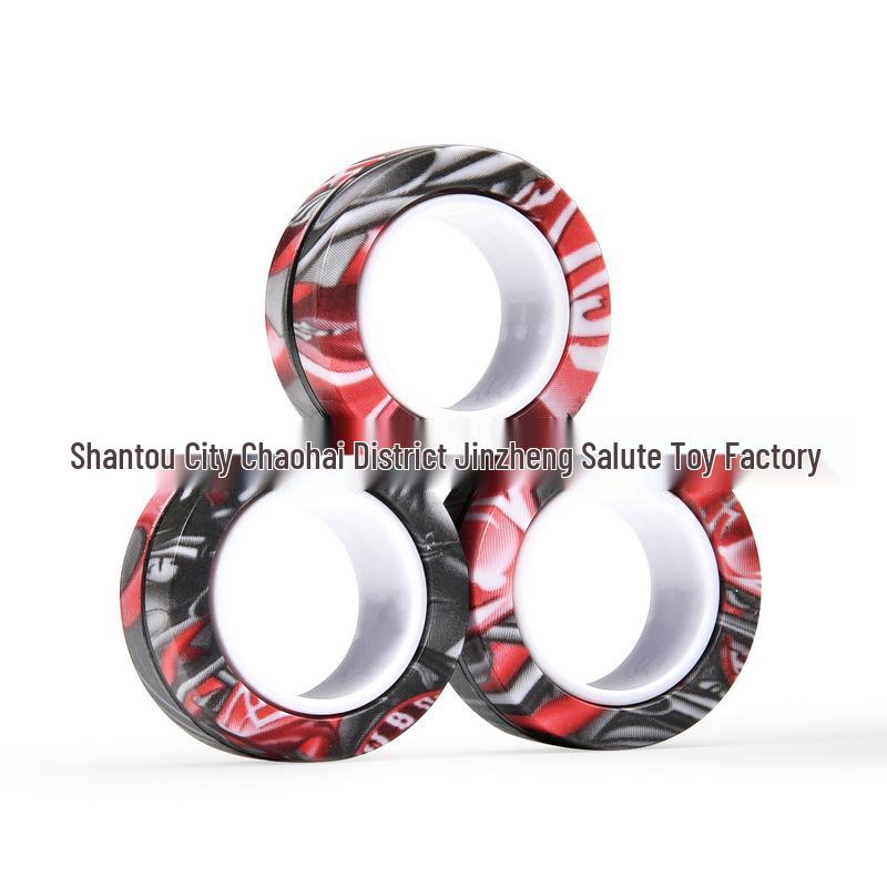 Magnetic Tire-Style Spinner Bracelet - Decompression Toy Finger Spinning Top