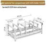 GOWKE Stainless Steel Commercial Chopping Board Rack