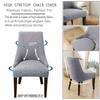 Solid Sloping Chair Cover High Back Armchair Cover Elastic Accent Living Dining Room Seat Covers Office Hotel Home Wedding Party