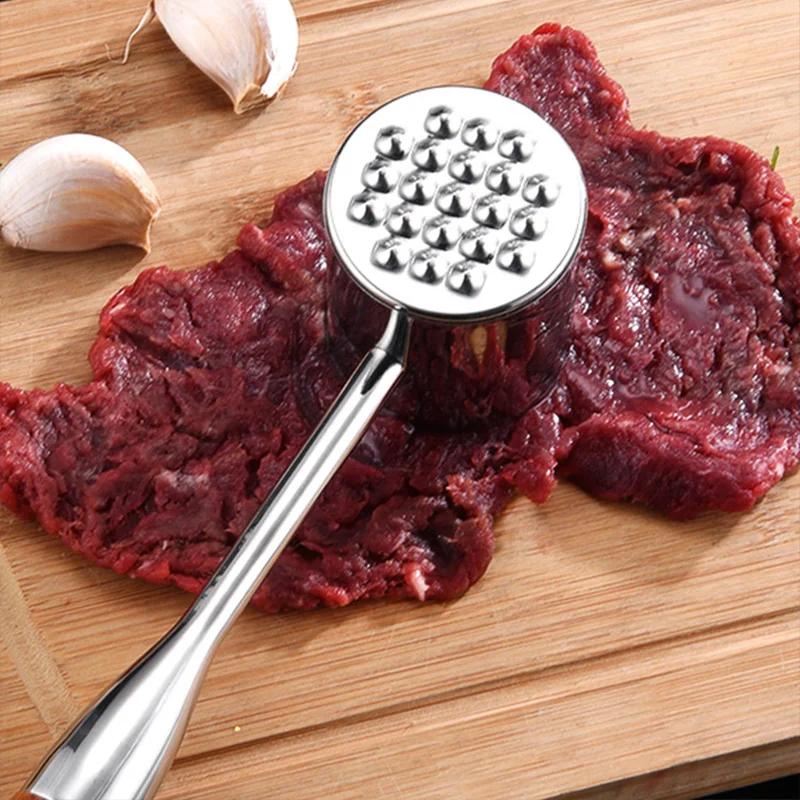 304 Nerezová ocelová kladiva na maso Volný tenderizér na maso Domácí steak Vepřové kuřecí prsa Vařicí nástroje Kuchyňské pomůcky