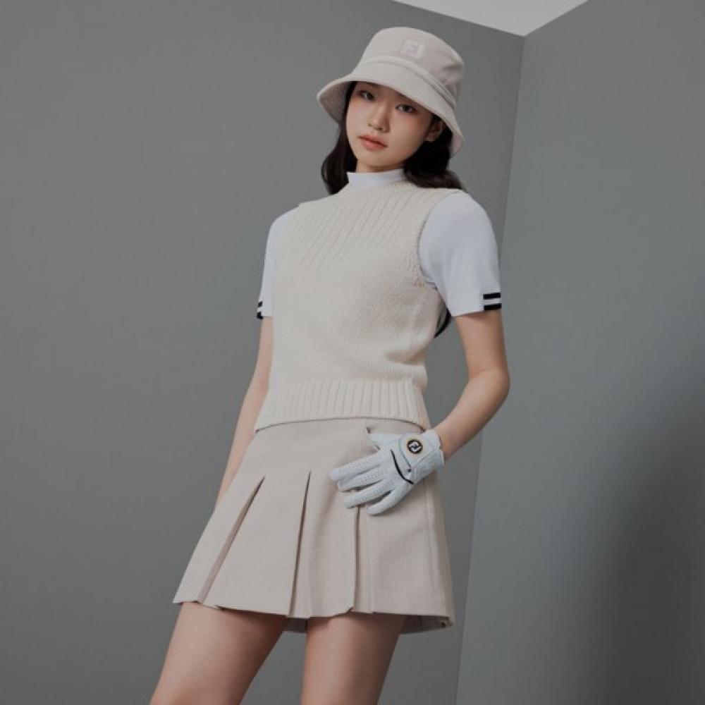 Footjoy Women S Pleated Skort Sand 37400