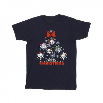 Mens Mickey Mouse And Friends Christmas Tree T-Shirt