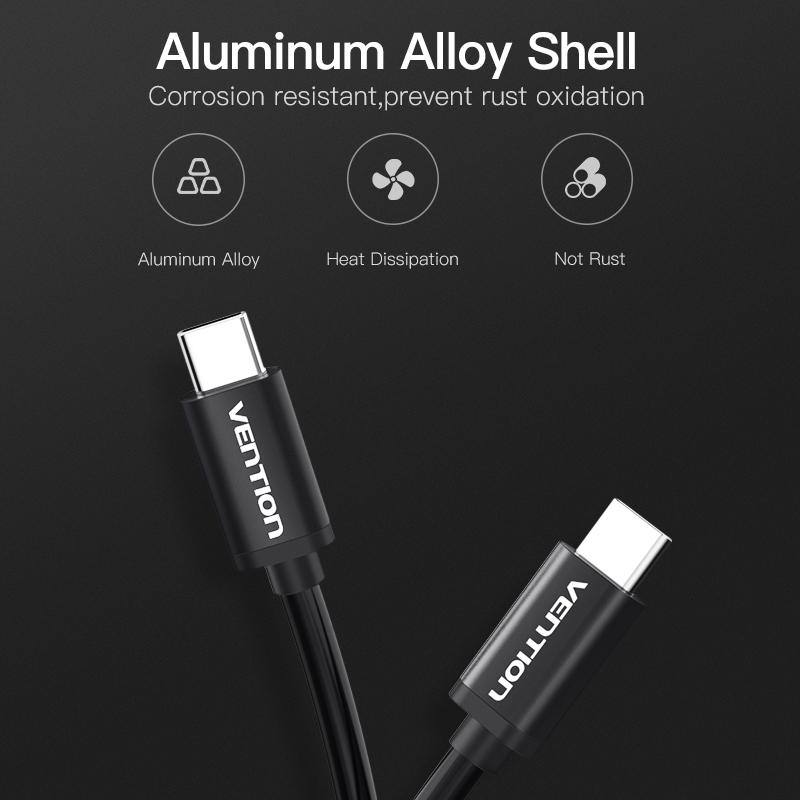 Vention Kabel USB C do USB C Power Delivery PD Ładowanie dla Apple MacBook Huawei Matebook iPad Pro 2018 Chromebook, Pixel, Switch
