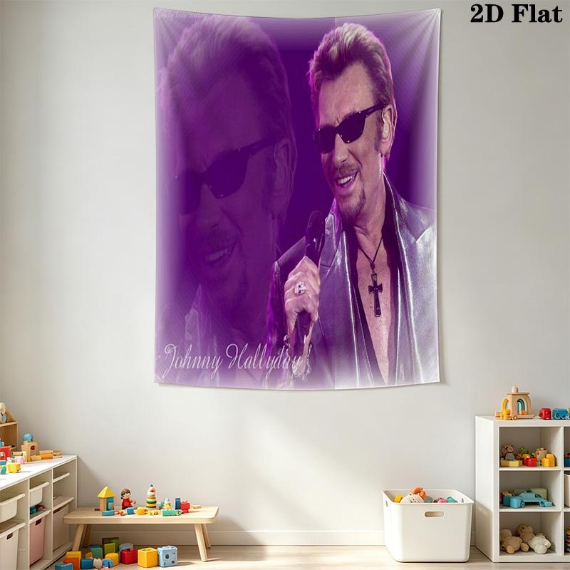 Live Performance Acoustic Guitar Showcase Tapestry Fashion Print Wallmounted Christmas Gift Home Decor Background Cloth