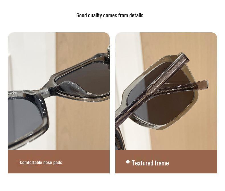 55112 New TR90 Polarized Women's Sunglasses: Japanese & Korean Style, Lightweight Small Square Frame
