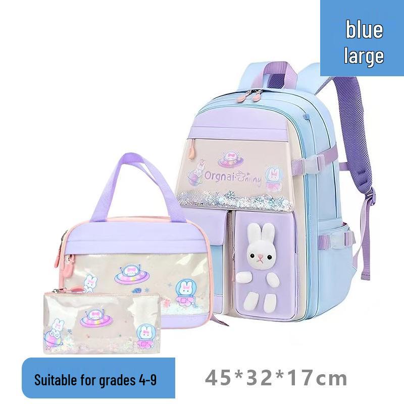Quicksand Style Backpack for Girls - Suitable for Elementary to Junior High Students