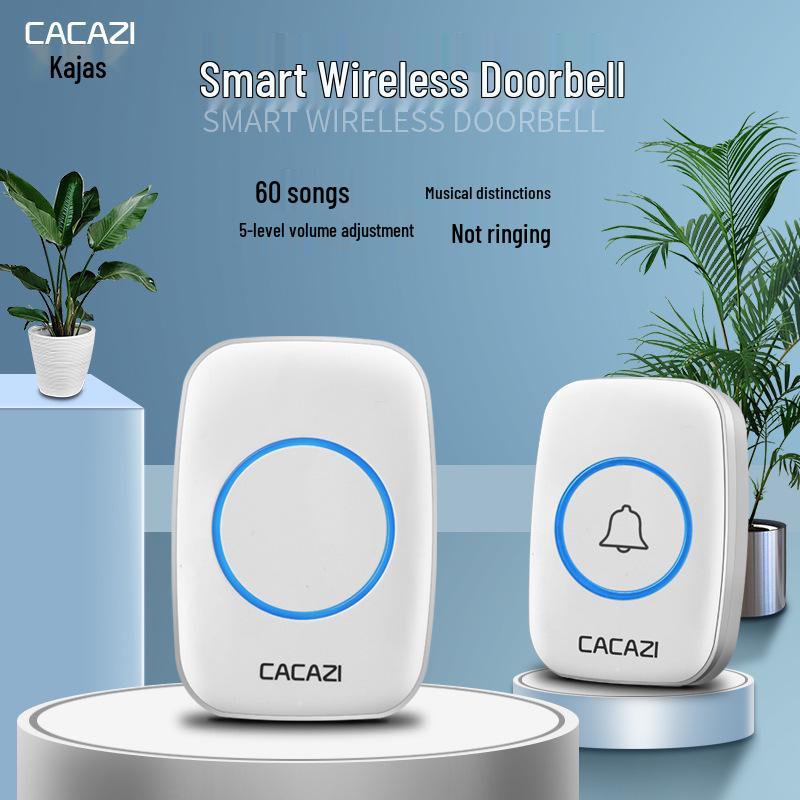 Kajia Si Smart Long-Range Wireless Music Doorbell for Home and Elderly Care
