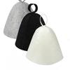 3 Pieces Felt Sauna Hat Reusable Cap with Hanging Loop Lightweight