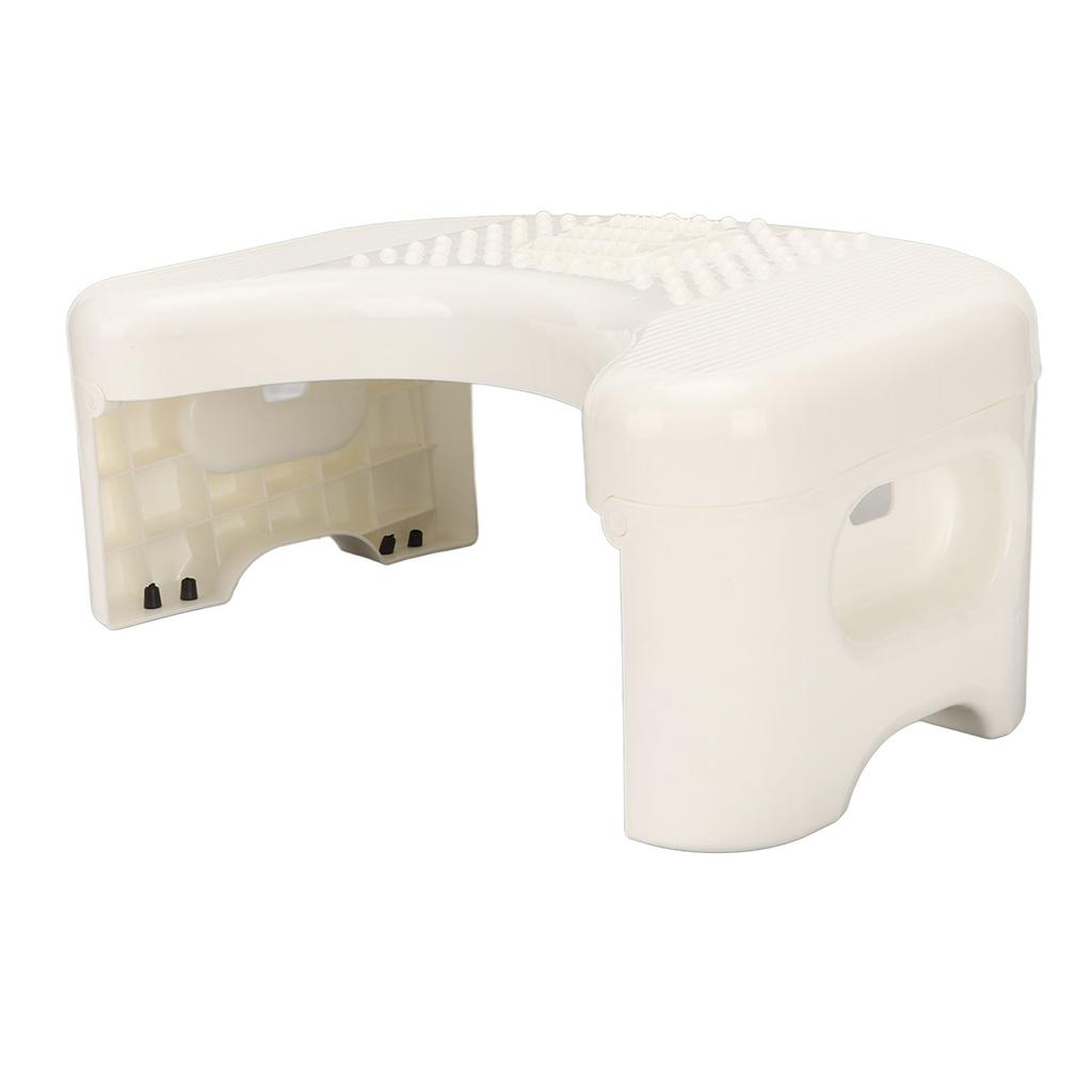 Toilet Stool Foldable Curve U Design Antislip Portable Easy Storage Poop Stool for Batchroom