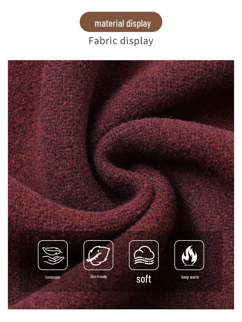 Women's Stylish Hooded Faux Wool Winter Jacket for Middle-Aged and Elderly