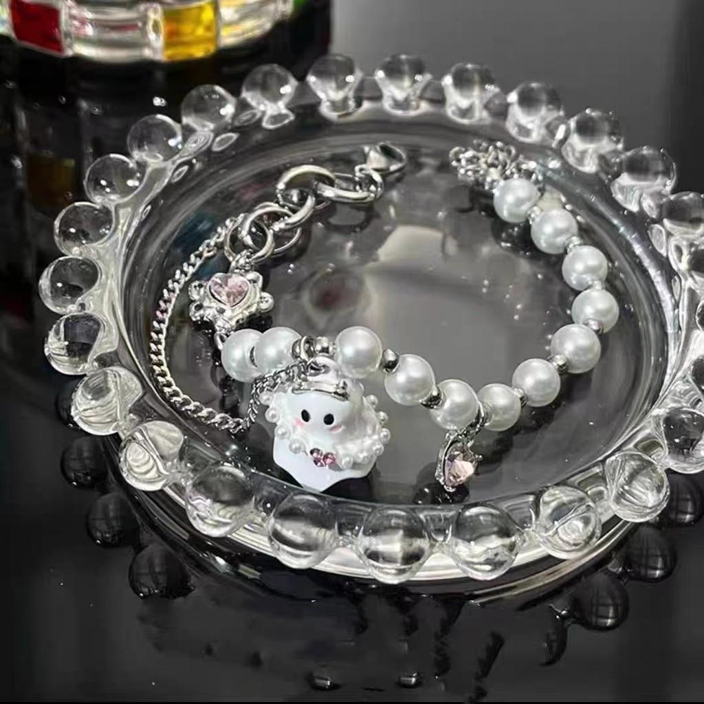 Beaded Unique Ghost Couple Bracelets Chic Cute Minimalist Detailed Gifts Friendship