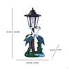 Crane Statue with Solar Lantern Outdoor Decorative Landscape Lighting