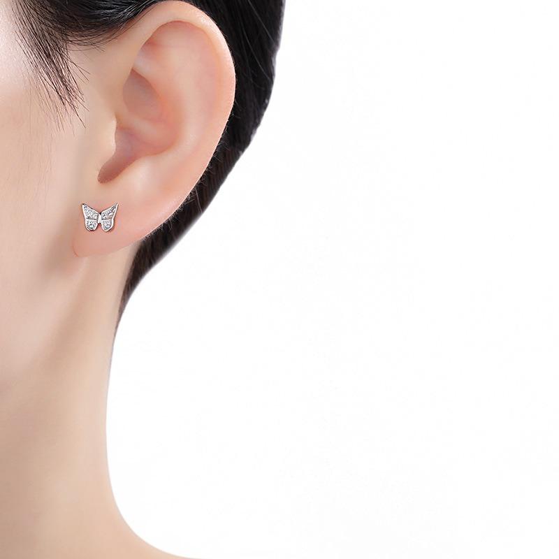 Diamond Butterfly Earrings for Women, Fresh Earrings for New Styles, Anti-allergic