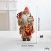Christmas Santa Claus Figurine Decoration Collectible Doll Tabletop Ornament for