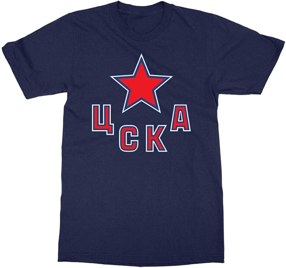 Hc CSKA Moscow Khl Russian Professional Hockey Men s T Shirt Navy XL тёмно-синий