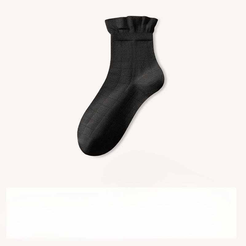 Autumn and Winter Thickened Socks, Women's Mulberry Silk Mid-calf Socks, Loose Boneless Socks for Postpartum Women