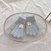 - Years old children's gloves autumn and winter warm love lollipop finger gloves girls fleece thicker