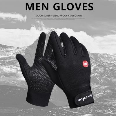 Windproof Sports Gloves Touch Screen Gloves Hook and Loop Fasteners Climbing Cycling