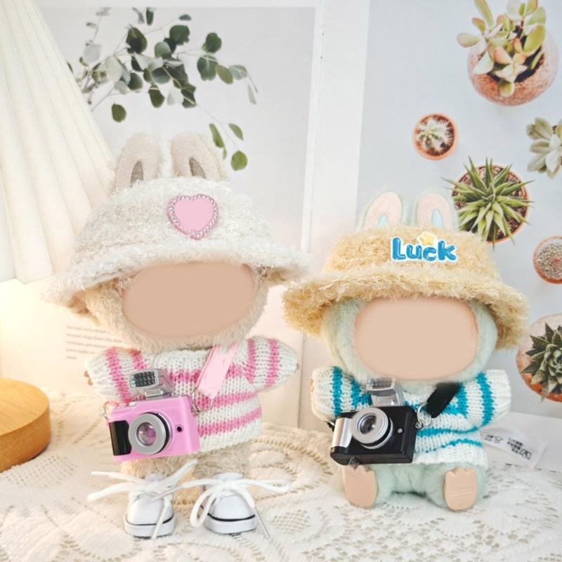 Popular Doll Sweater with Plush Hat and Accessories For Children Creative Pretend Play Game Figure Doll Display Decors