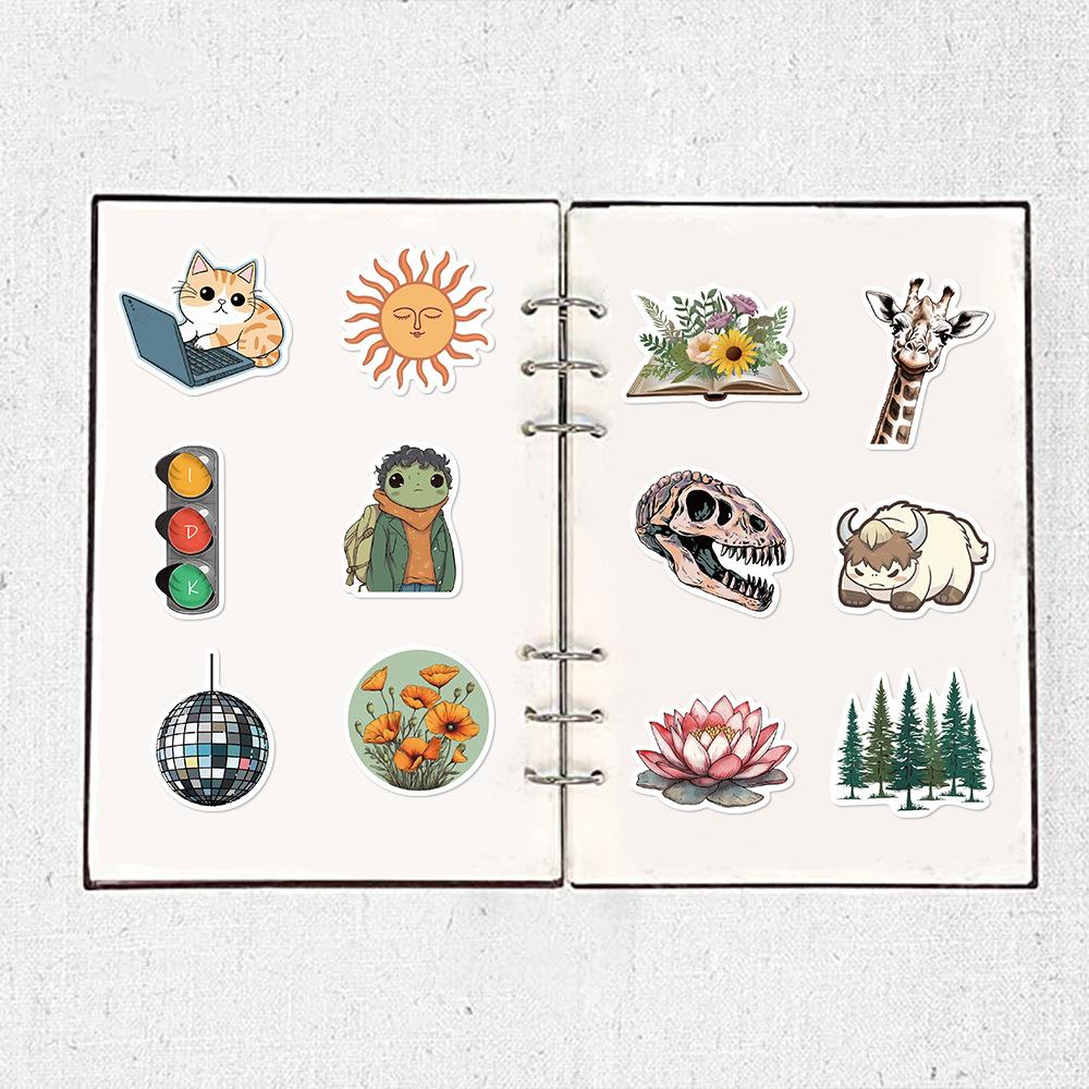 50 Cartoon Hotspot Collection Graffiti Stickers Decorative Guitar Notes Suitcase DIY Waterproof