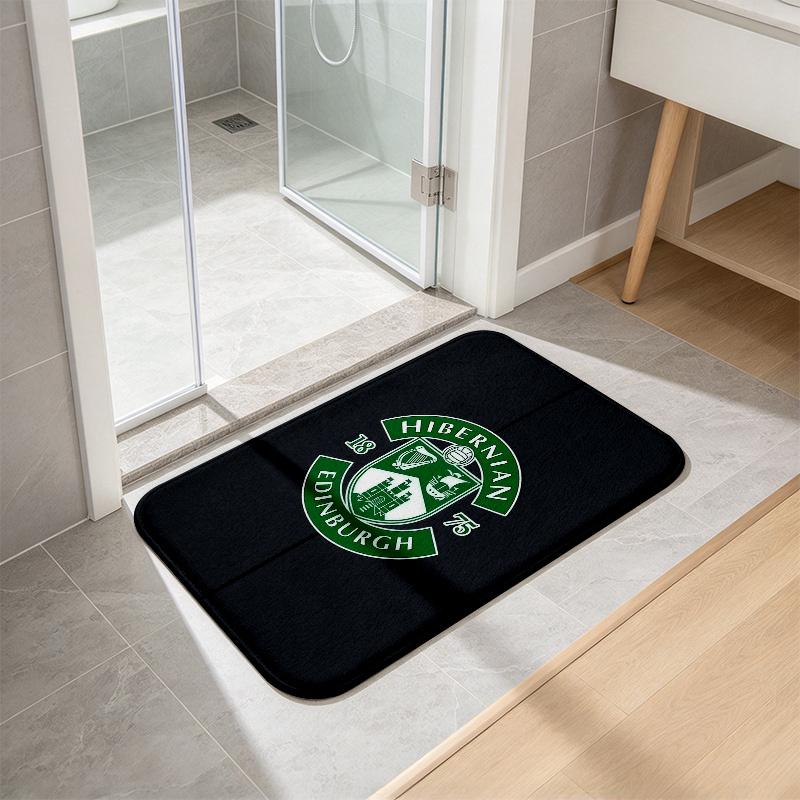 Hibs Flannel Kitchen Mat Christmas Soft Area Rug Non Slip Floor Carpet Home Decoration