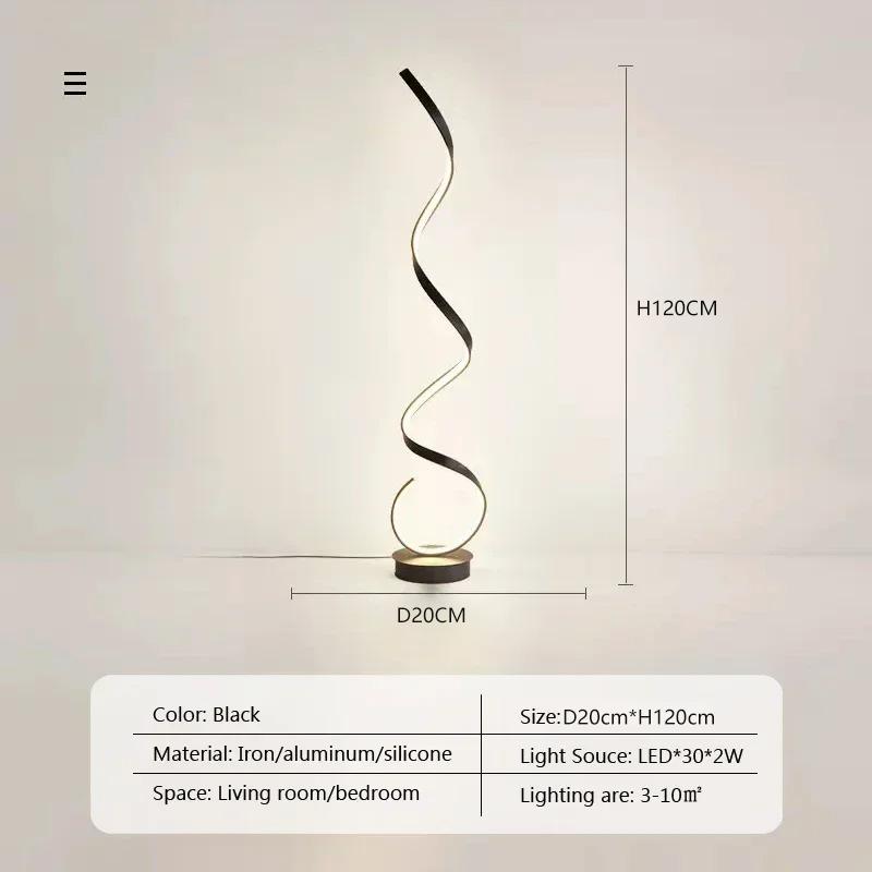 Modern LED Floor Lamp Dimmable For Bedroom Bedside Living Room Sofa TV Background Wall Study Office Reading Lighting Fixtures